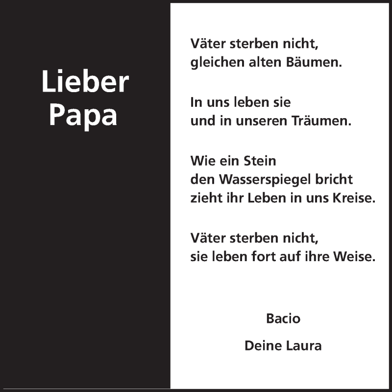  Traueranzeige für Otto Unsöld vom 15.11.2014 aus Echo-Zeitungen (Gesamtausgabe)