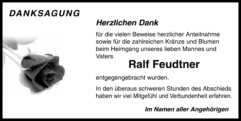  Traueranzeige für Ralf Feudtner vom 09.09.2015 aus trauer.echo-online.de
