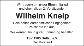 Traueranzeige von Wilhelm Kneip von trauer.echo-online.de