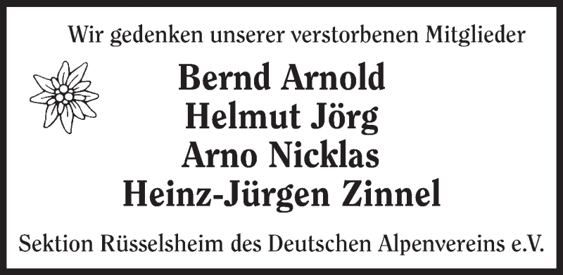  Traueranzeige für Sterbetafel vom 21.11.2015 vom 21.11.2015 aus trauer.echo-online.de