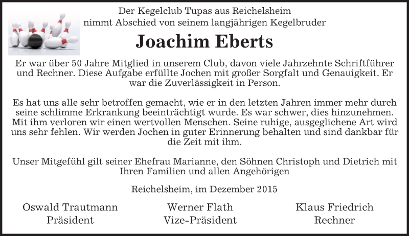  Traueranzeige für Joachim Eberts vom 29.12.2015 aus trauer.echo-online.de