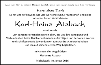 Traueranzeige von Karl-Heinz Atzbach von trauer.echo-online.de