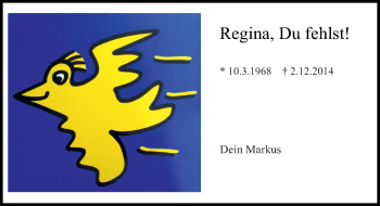 Traueranzeige von Regina Laumann von Trauerportal Echo Online