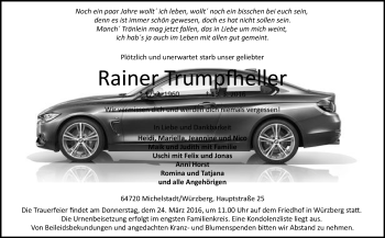 Traueranzeige von Rainer Trumpfheller von trauer.echo-online.de