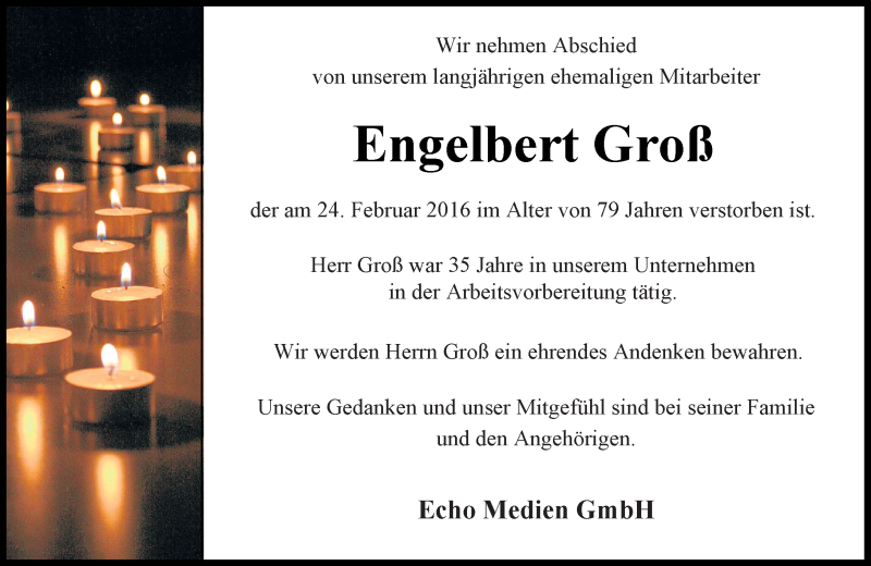  Traueranzeige für Engelbert Groß vom 05.03.2016 aus trauer.echo-online.de