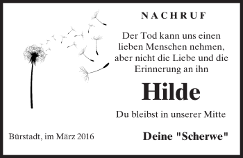 Traueranzeige von Hildegart Neuer von trauer.echo-online.de