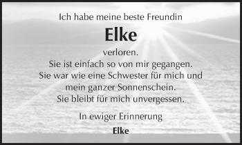 Traueranzeige von Elke  von  GT Extra