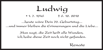 Traueranzeige von Ludwig Braun von Trauerportal Echo Online