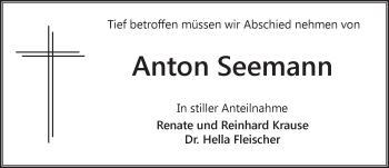 Traueranzeige von Anton Seemann von  Wiesbaden komplett