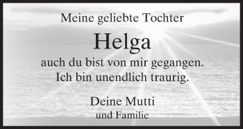 Traueranzeige von Helga  von  Bürstädter Zeitung
