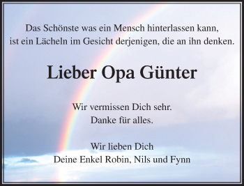 Traueranzeige von Günter  von  Usinger Anzeiger