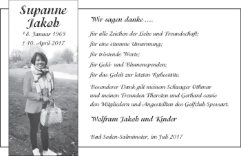 Traueranzeige von Susanne Jakob von VRM Trauer