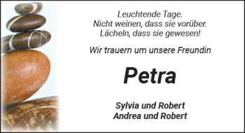 Traueranzeige von Petra  von  Kreisanzeiger