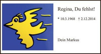 Traueranzeige von Regina Laumann von vrm-trauer