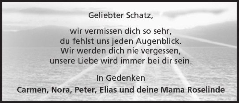  Traueranzeige für Schatz  vom 05.05.2018 aus  Kreisanzeiger