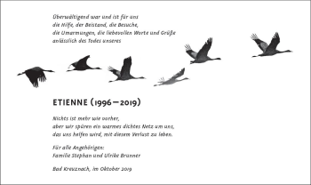 Traueranzeige von Etienne  von vrm-trauer