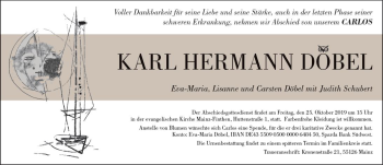 Traueranzeige von Karl Hermann Döbel von vrm-trauer