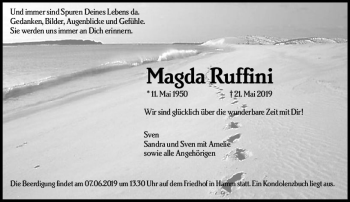 Traueranzeige von Magda Ruffini von vrm-trauer