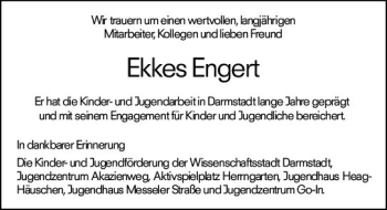 Traueranzeige von Ekkes Engert von vrm-trauer