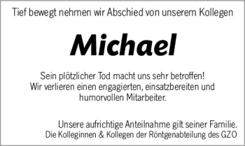 Traueranzeige von Michael  von vrm-trauer