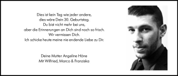 Traueranzeige von In Gedenken  von vrm-trauer