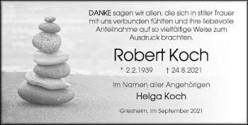 Traueranzeige von Robert Koch von vrm-trauer