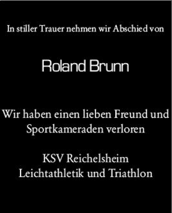 Traueranzeige von Roland Brunn von vrm-trauer Odenwälder Echo