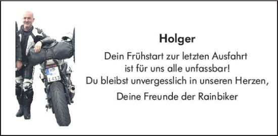 Traueranzeige von Holger  von vrm-trauer Bürstädter/Lamperth. Ztg/Starkenburger