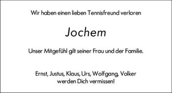 Traueranzeige von Jochem  von vrm-trauer AZ Mainz