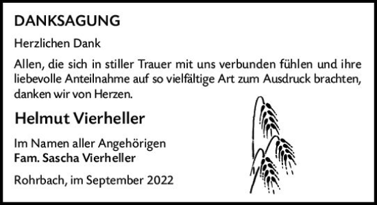 Traueranzeige von Helmut Vierheller von vrm-trauer Darmstädter Echo