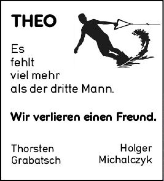 Traueranzeige von Theo  von Allgemeine Zeitung Ingelheim-Bingen