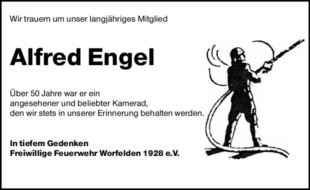  Traueranzeige für Alfred Engel vom 08.03.2023 aus Groß-Gerauer Echo