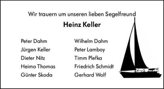 Traueranzeige von Heinz Keller von Darmstädter Echo