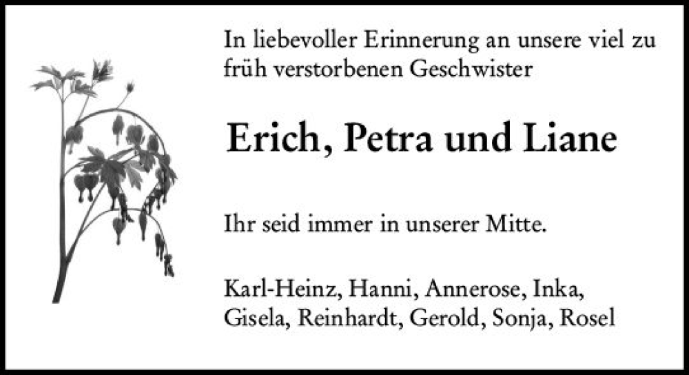  Traueranzeige für Erich  vom 30.03.2024 aus Alzeyer Wochenblatt