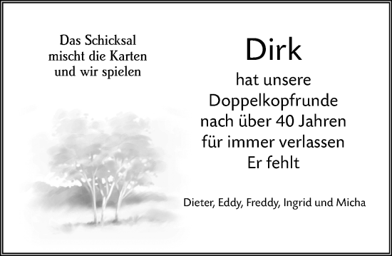 Traueranzeige von Dirk  von Groß-Gerauer Echo