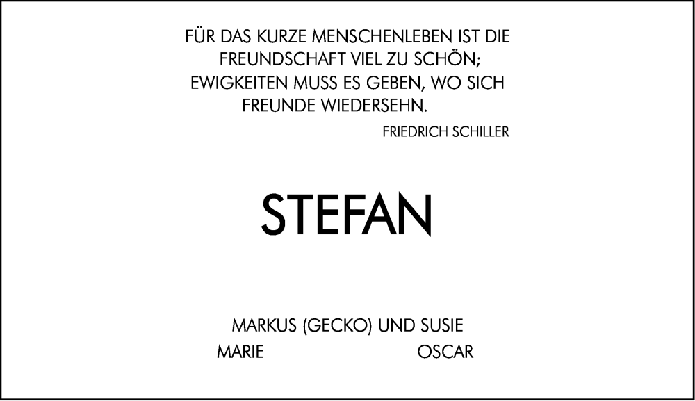  Traueranzeige für Stefan Magel vom 27.09.2025 aus Wiesbadener Kurier