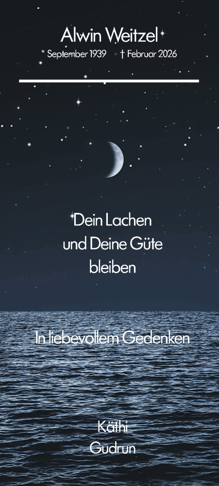 Traueranzeige von Alwin Weitzel von Allgemeine Zeitung Mainz
